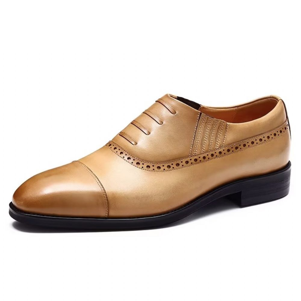 Chaussures Formelles Pour Hommes Décontractées À Lacets Oxford - Marron