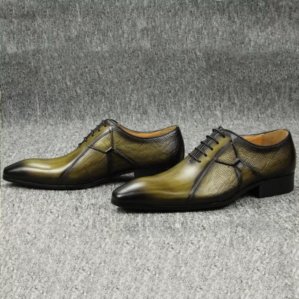 Chaussures Formelles Pour Hommes Deluxe Leather Chicopulent Nuptial Brogues - Vert