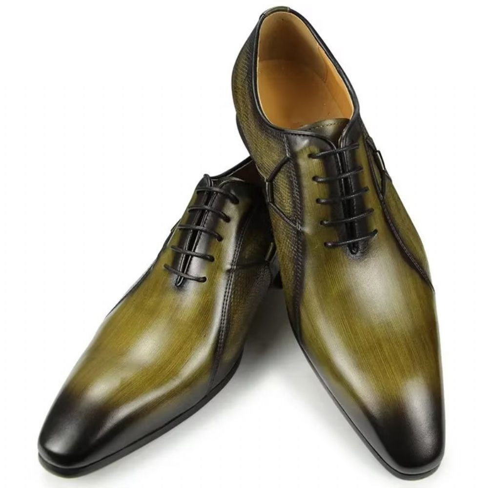 Chaussures Formelles Pour Hommes Deluxe Leather Chicopulent Nuptial Brogues - Vert