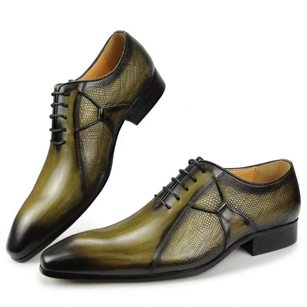 Chaussures Formelles Pour Hommes Deluxe Leather Chicopulent Nuptial Brogues - Vert