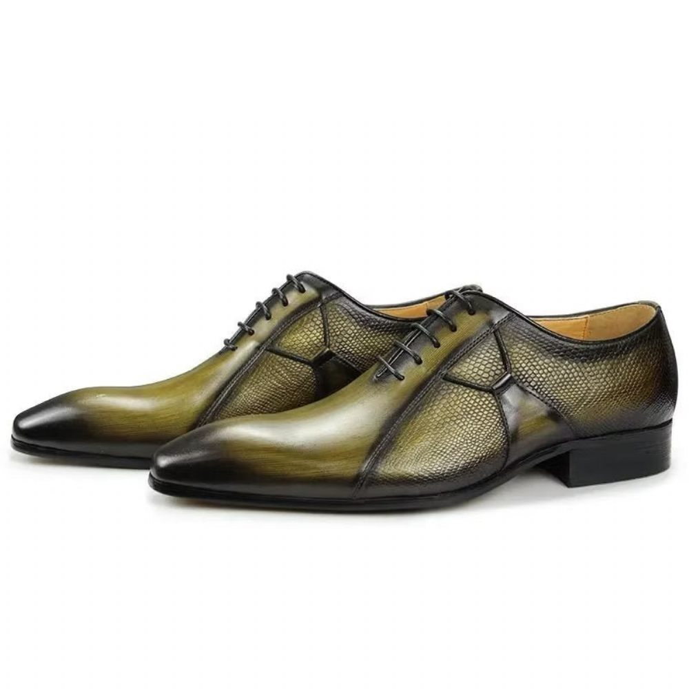 Chaussures Formelles Pour Hommes Deluxe Leather Chicopulent Nuptial Brogues - Vert