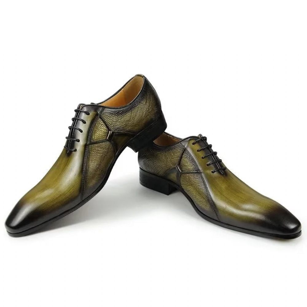 Chaussures Formelles Pour Hommes Deluxe Leather Chicopulent Nuptial Brogues - Vert