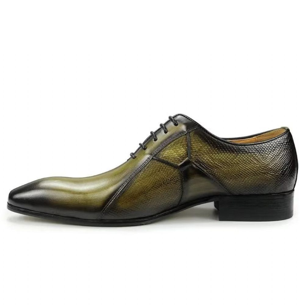 Chaussures Formelles Pour Hommes Deluxe Leather Chicopulent Nuptial Brogues - Vert