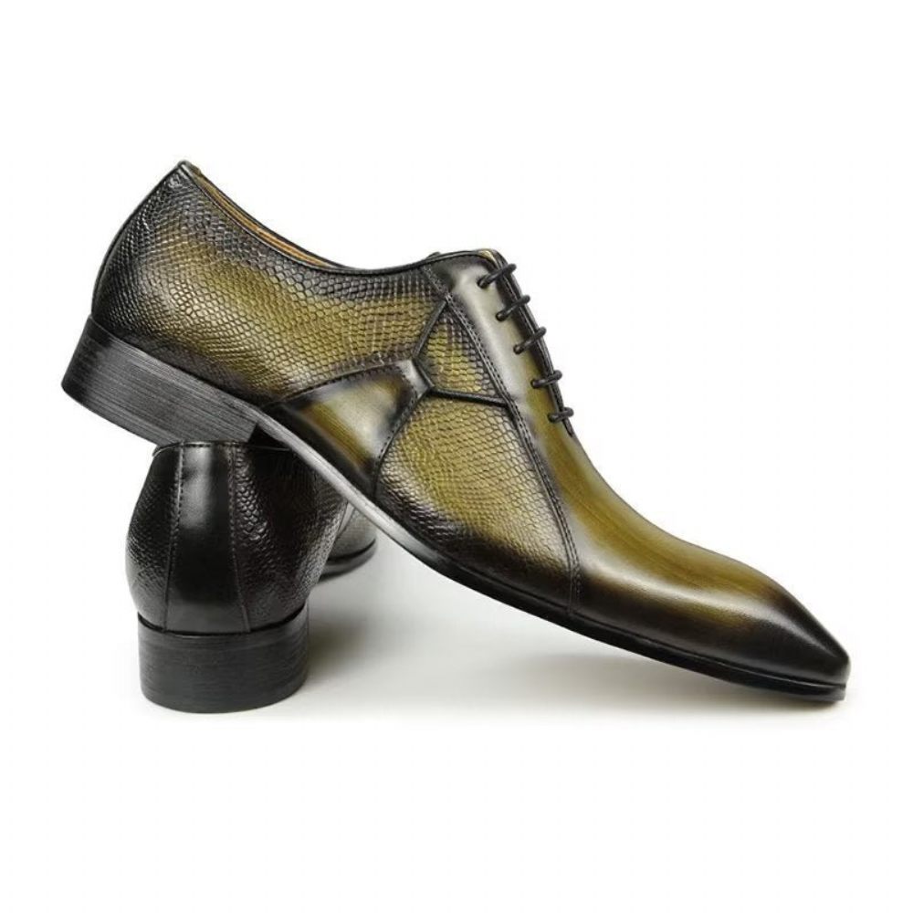 Chaussures Formelles Pour Hommes Deluxe Leather Chicopulent Nuptial Brogues - Vert