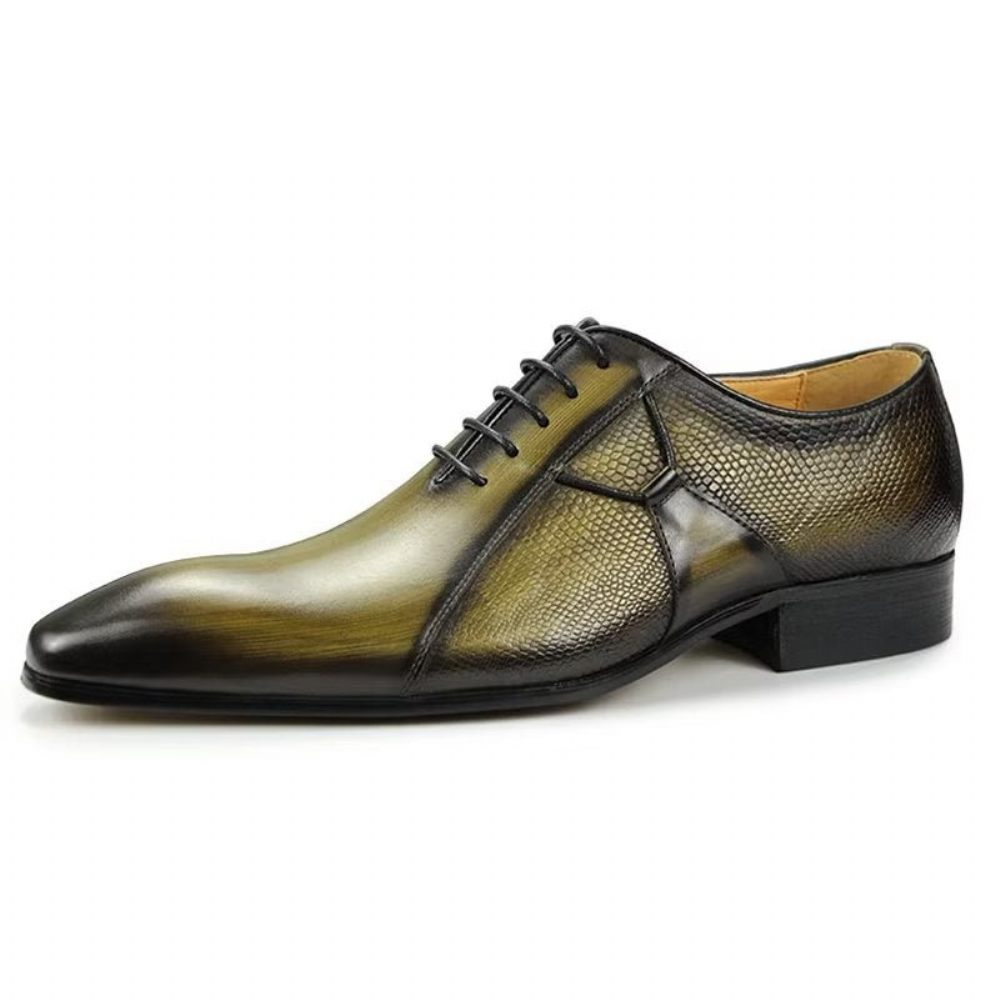 Chaussures Formelles Pour Hommes Deluxe Leather Chicopulent Nuptial Brogues - Vert