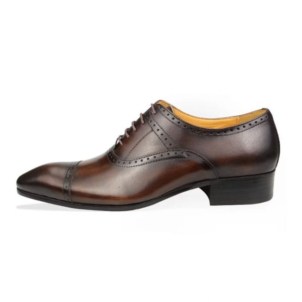 Chaussures Formelles Pour Hommes Deluxe Oxford Lavishnuptial Brogues - Café