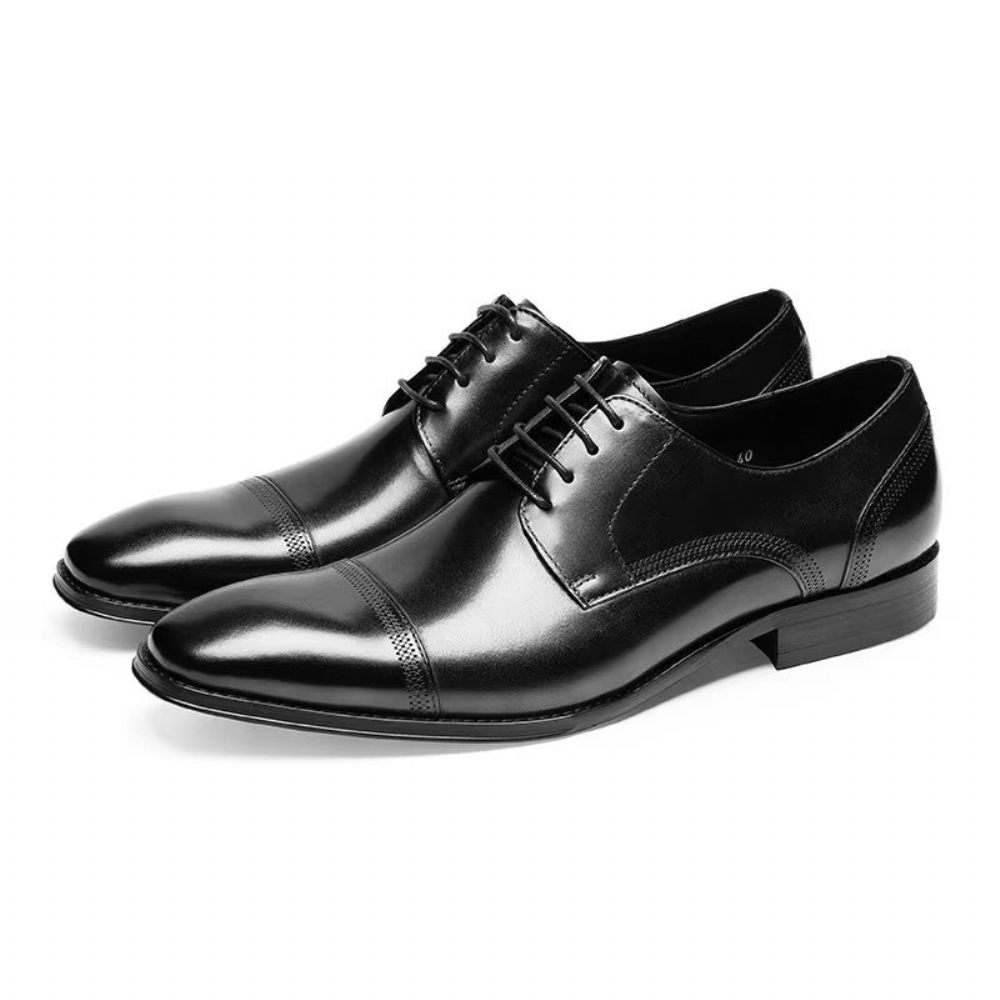 Chaussures Formelles Pour Hommes Derbies Bureau Habillées - Noir