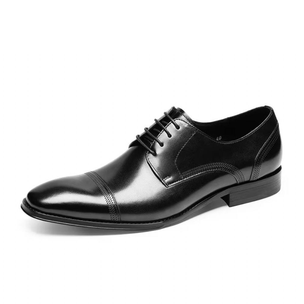 Chaussures Formelles Pour Hommes Derbies Bureau Habillées - Noir