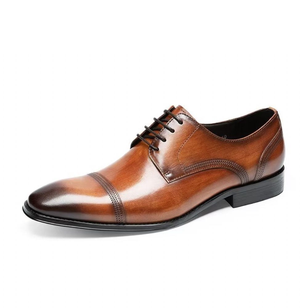 Chaussures Formelles Pour Hommes Derbies Bureau Habillées - Café