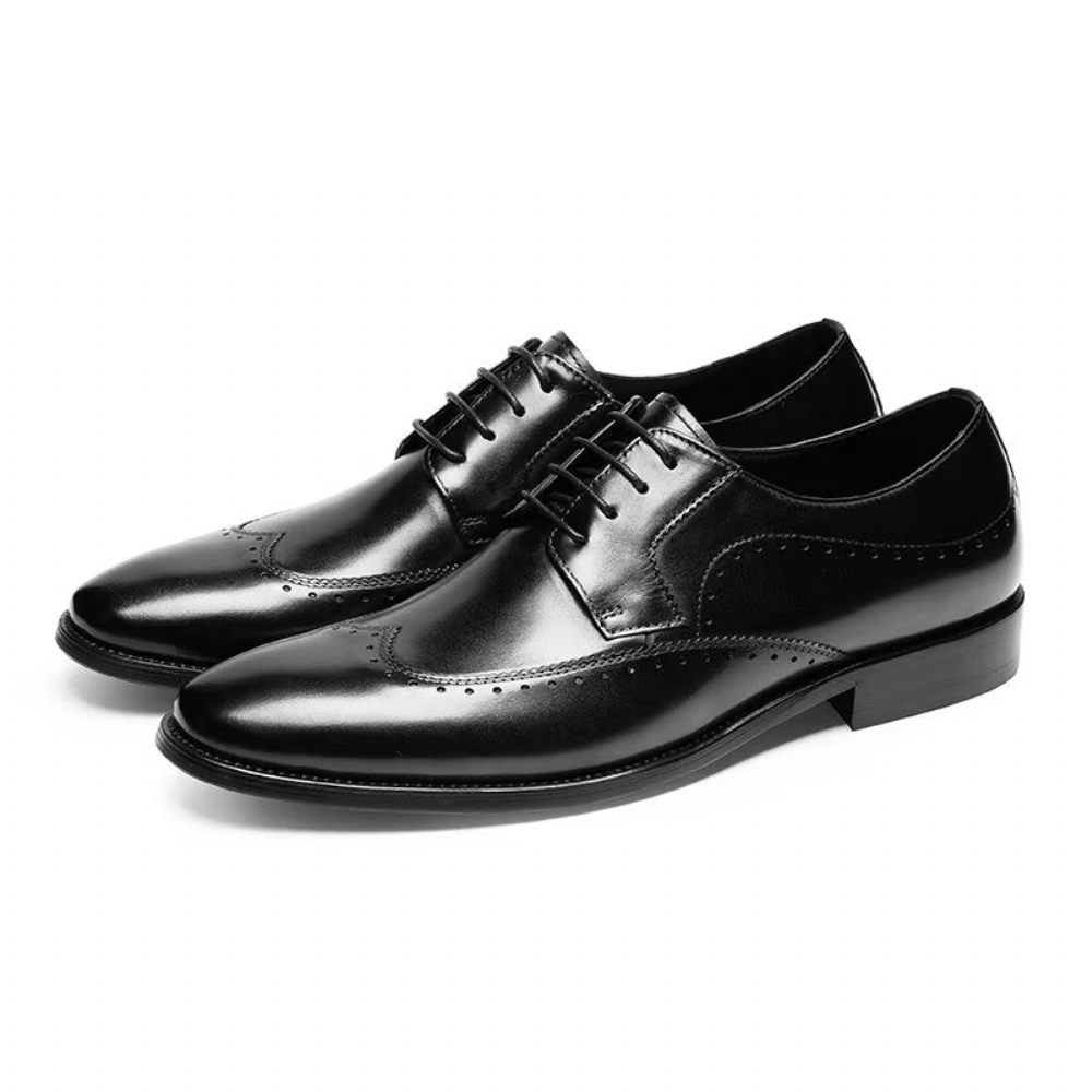 Chaussures Formelles Pour Hommes Derbies Chics Habillées - Noir