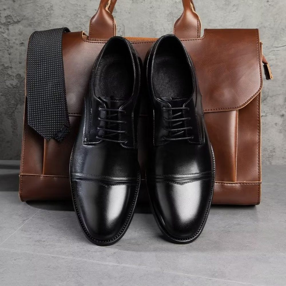 Chaussures Formelles Pour Hommes Derbies Chics Habillées - Noir