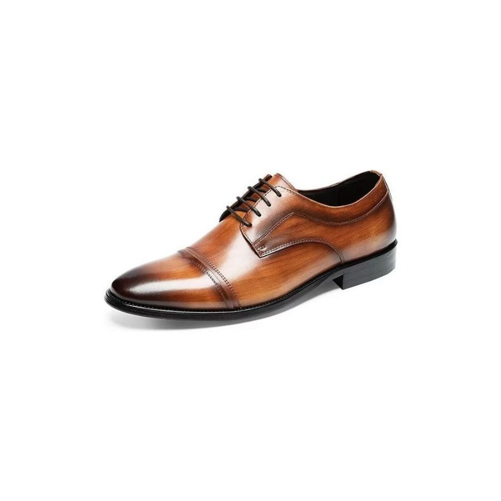 Chaussures Formelles Pour Hommes Derbies Chics Habillées - Café