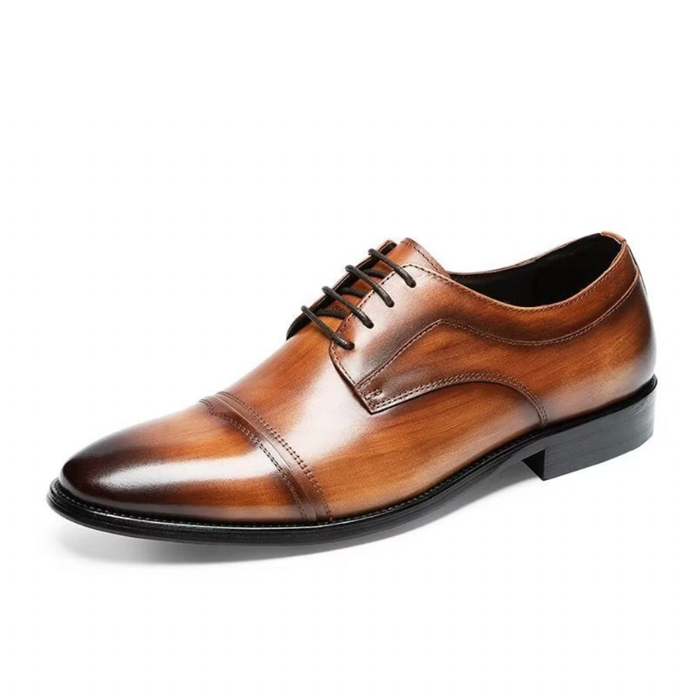 Chaussures Formelles Pour Hommes Derbies Chics Habillées - Café