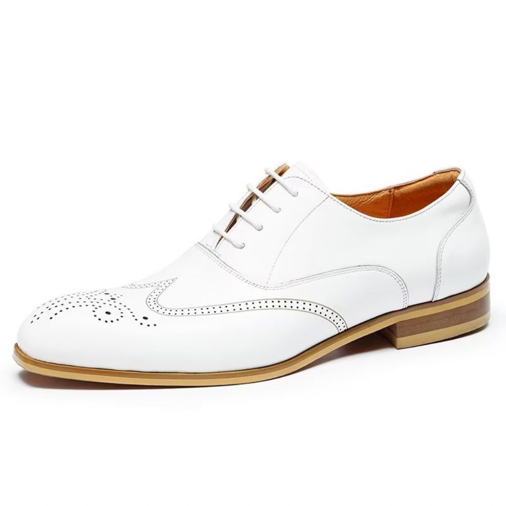 Chaussures Formelles Pour Hommes Derbies À Enfiler Habillées - Blanc