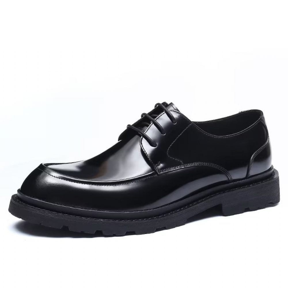 Chaussures Formelles Pour Hommes Derbies À Lacets Habillées - Noir