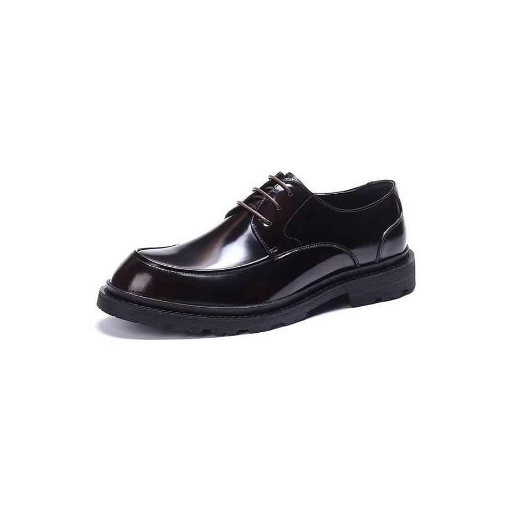 Chaussures Formelles Pour Hommes Derbies À Lacets Habillées - Noir