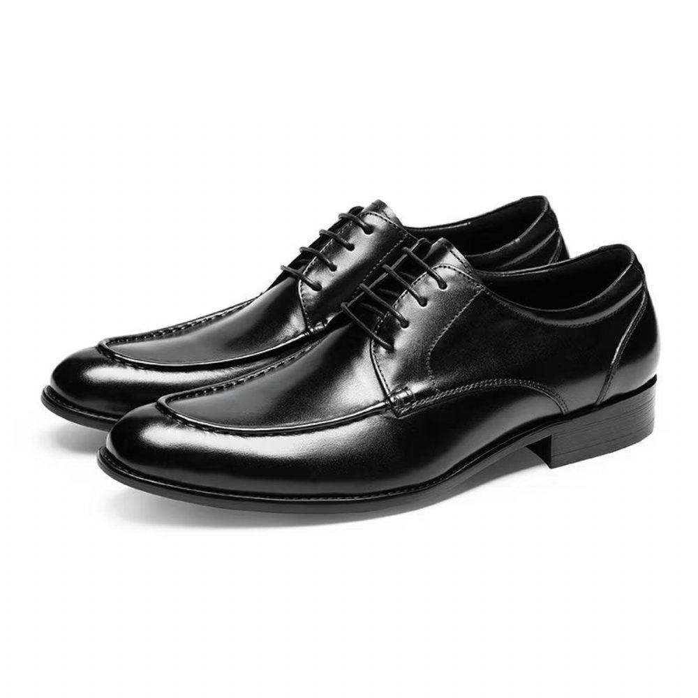 Chaussures Formelles Pour Hommes Derbies À Lacets Habillées - Noir