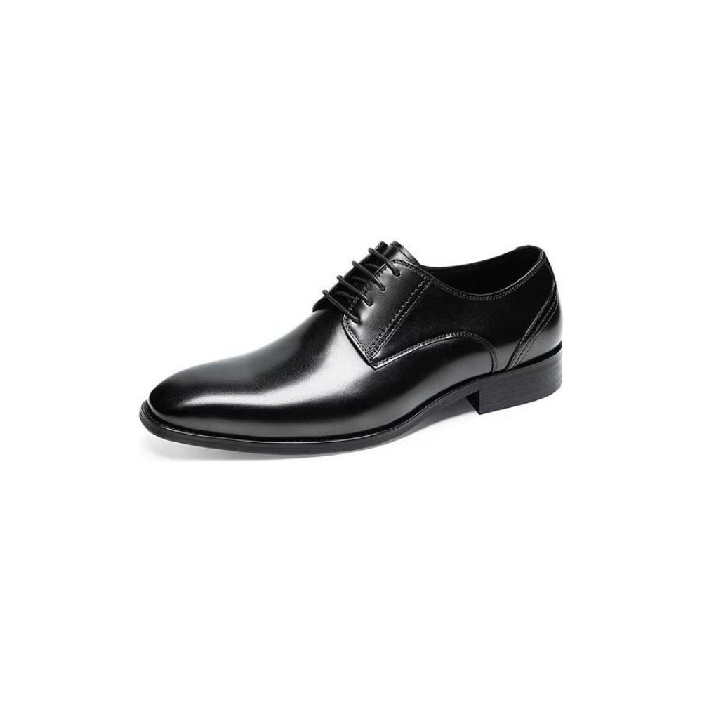 Chaussures Formelles Pour Hommes Derbies À Motif Exquis Habillées - Noir