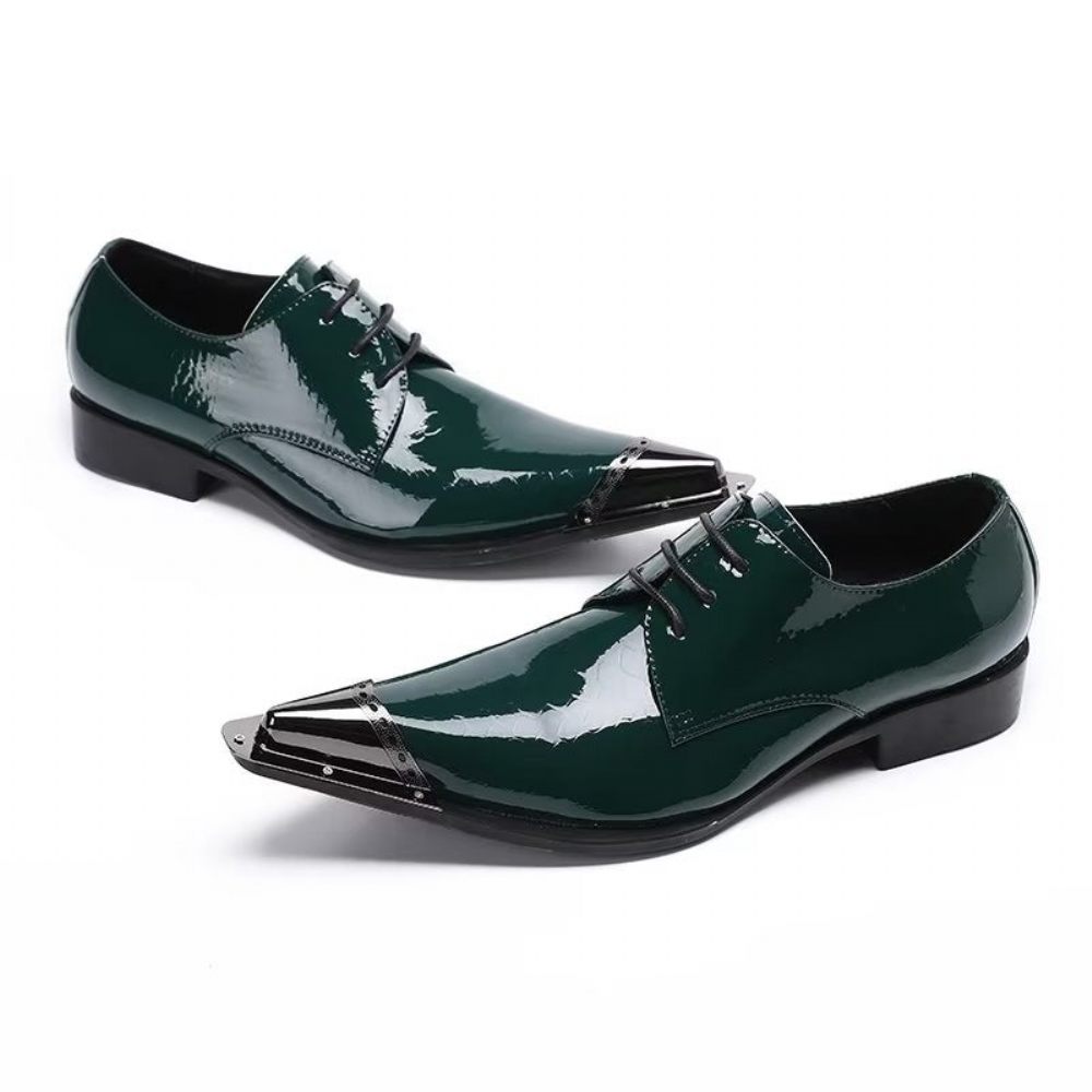 Chaussures Formelles Pour Hommes Derby Exquises - Vert