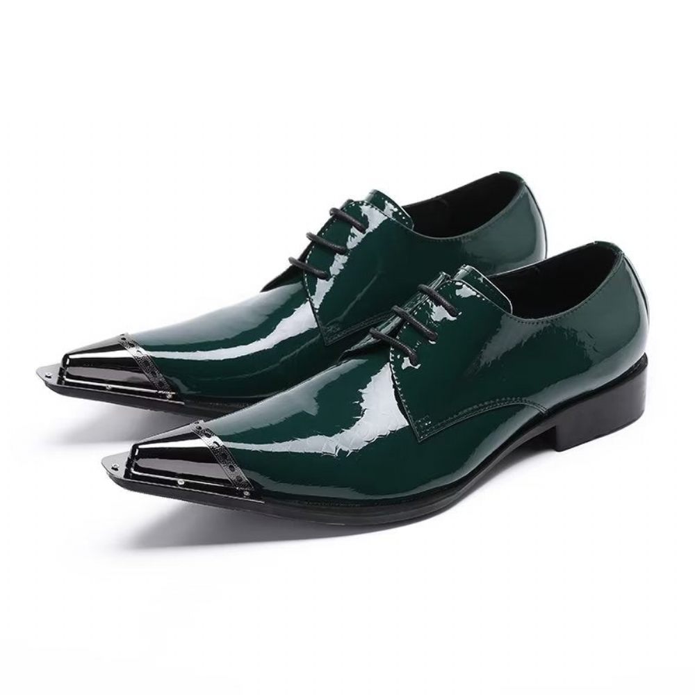 Chaussures Formelles Pour Hommes Derby Exquises - Vert