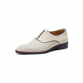 Chaussures Formelles Pour Hommes Élégance Relief Habillées Oxford À Bout Rond Exotiques