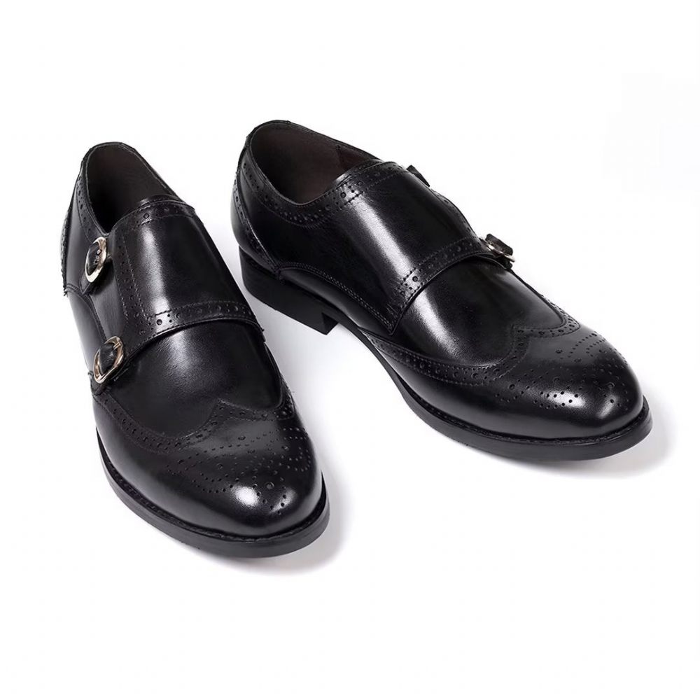 Chaussures Formelles Pour Hommes Essentiels À Enfiler Élégants - Noir