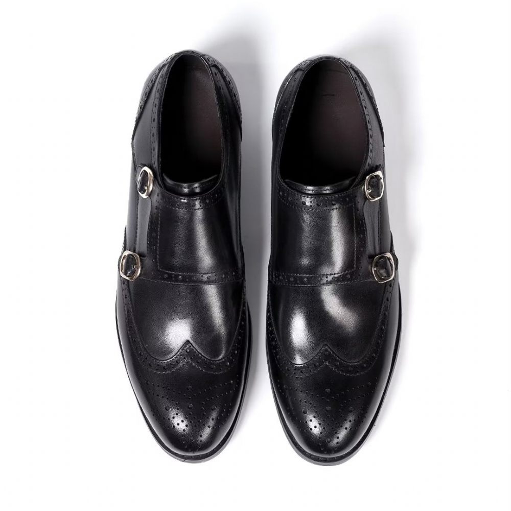 Chaussures Formelles Pour Hommes Essentiels À Enfiler Élégants - Noir