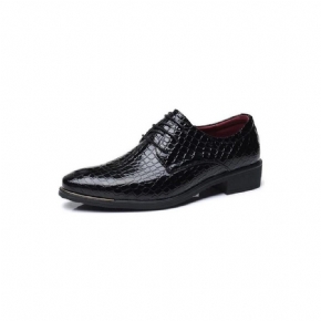 Chaussures Formelles Pour Hommes Gatorluxe Derby À Lacets Cuir Pleine Fleur