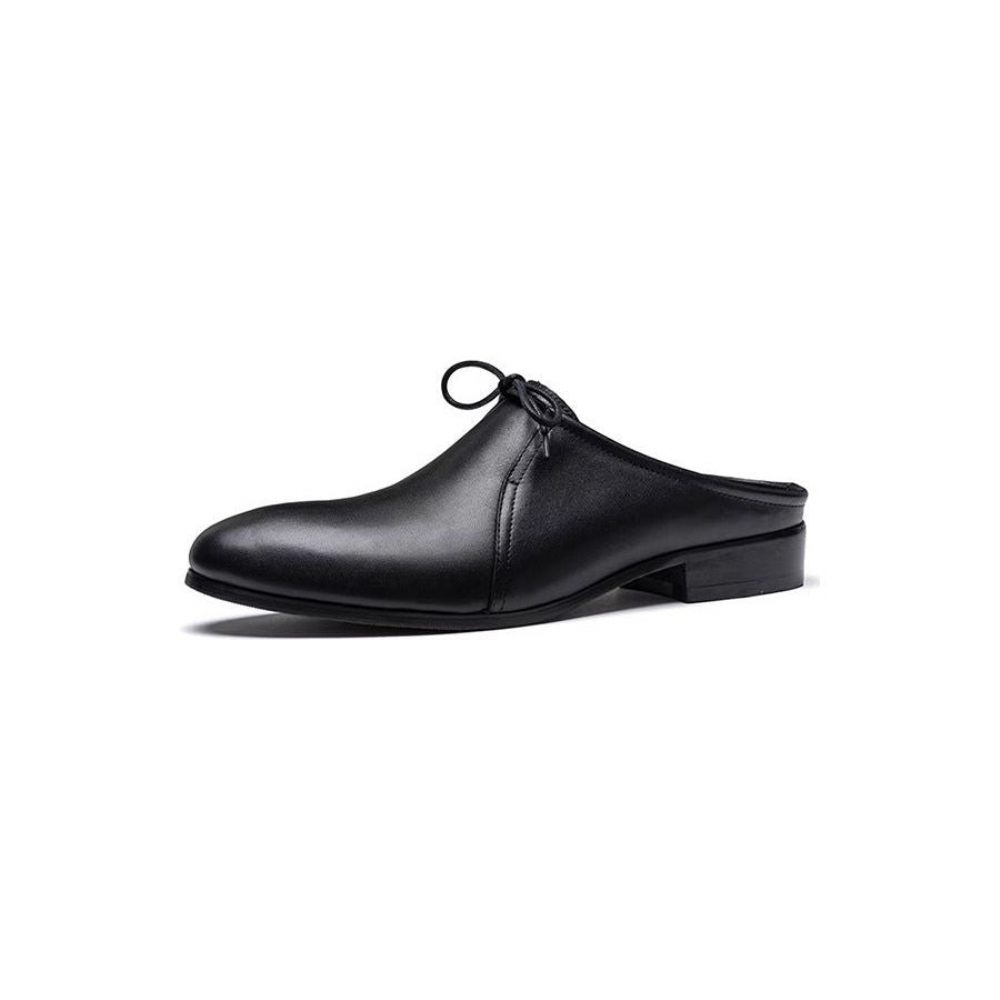 Chaussures Formelles Pour Hommes Habillées À Bout Pointu Relief Modish - Noir