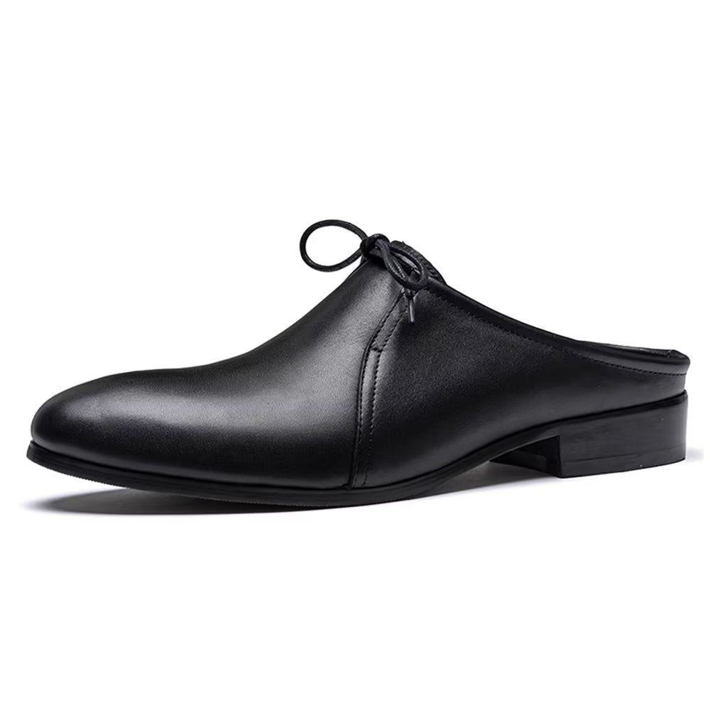 Chaussures Formelles Pour Hommes Habillées À Bout Pointu Relief Modish - Noir