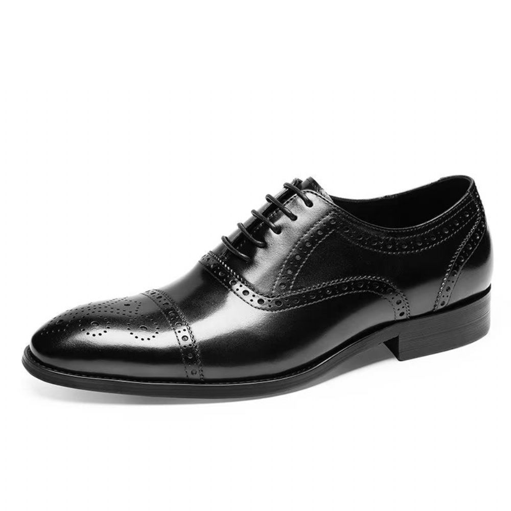 Chaussures Formelles Pour Hommes Habillées Brogues Chics - Noir