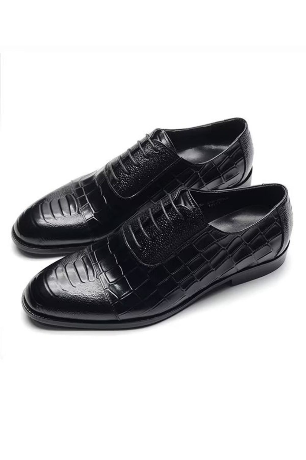 Chaussures Formelles Pour Hommes Habillées Contemporaines À Lacets - Noir