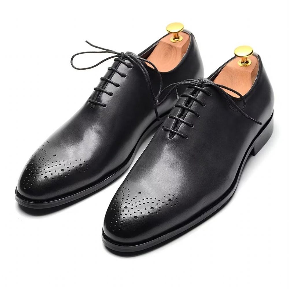 Chaussures Formelles Pour Hommes Habillées Cuir À Charme Métropolitain - Gris