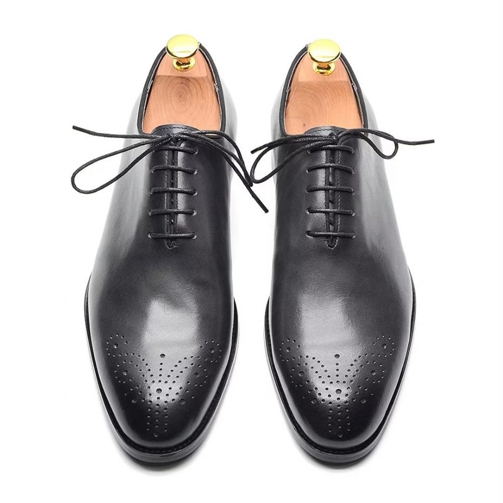 Chaussures Formelles Pour Hommes Habillées Cuir À Charme Métropolitain - Gris