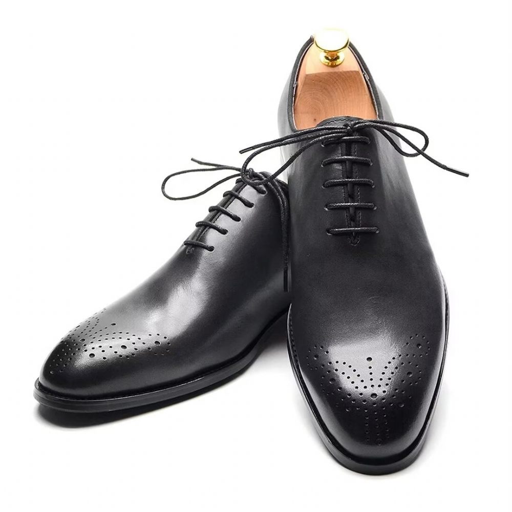 Chaussures Formelles Pour Hommes Habillées Cuir À Charme Métropolitain - Gris