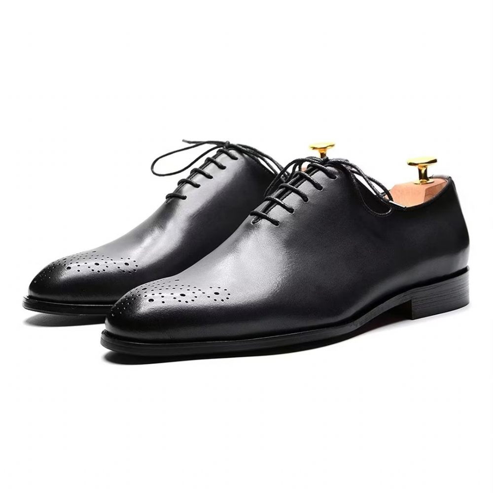 Chaussures Formelles Pour Hommes Habillées Cuir À Charme Métropolitain - Gris