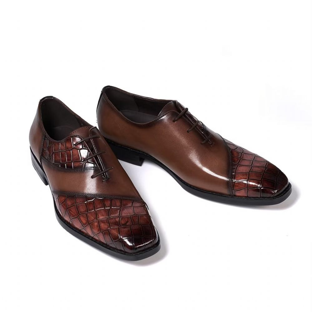 Chaussures Formelles Pour Hommes Habillées Cuir Classic Poise - Marron