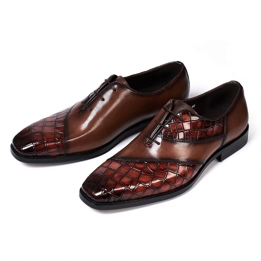 Chaussures Formelles Pour Hommes Habillées Cuir Classic Poise - Marron