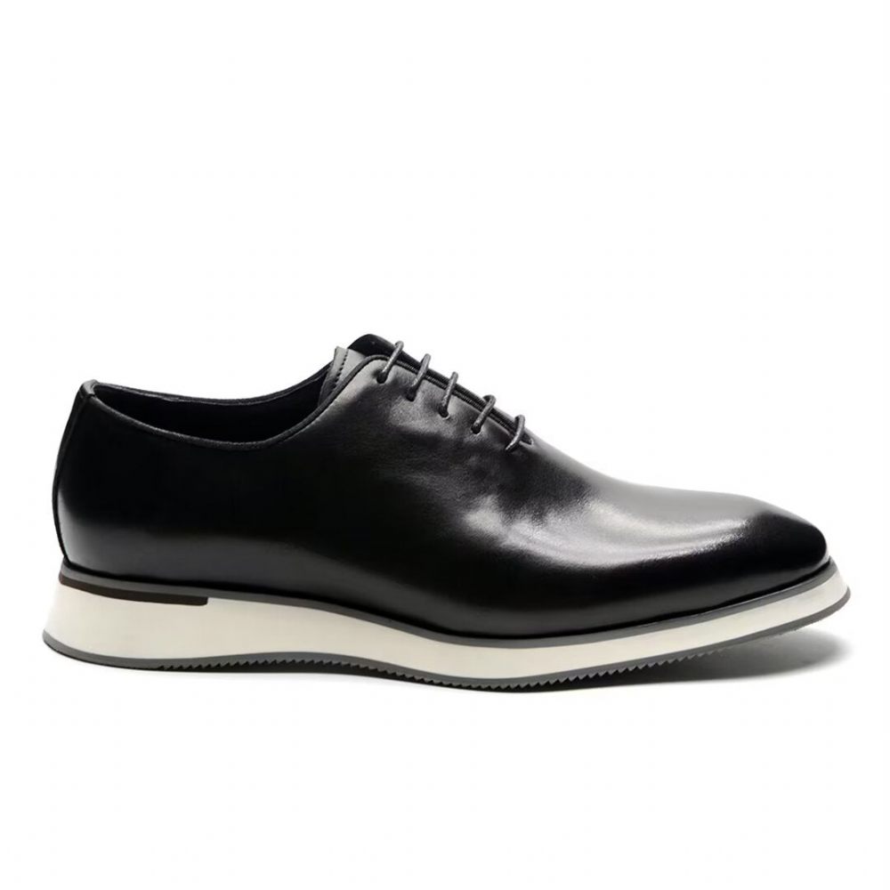 Chaussures Formelles Pour Hommes Habillées Cuir Classiques Raffinées - Noir