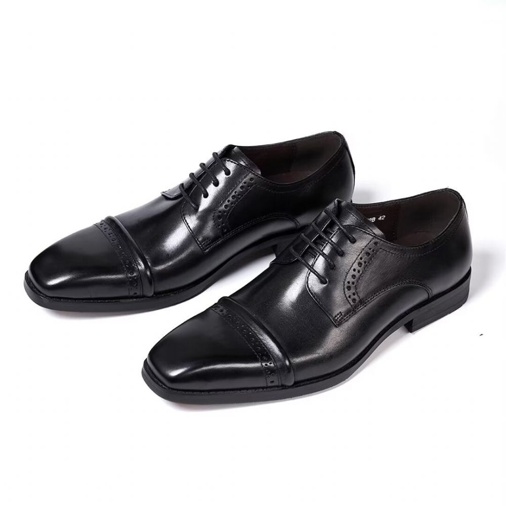 Chaussures Formelles Pour Hommes Habillées Cuir Executive Appeal - Noir