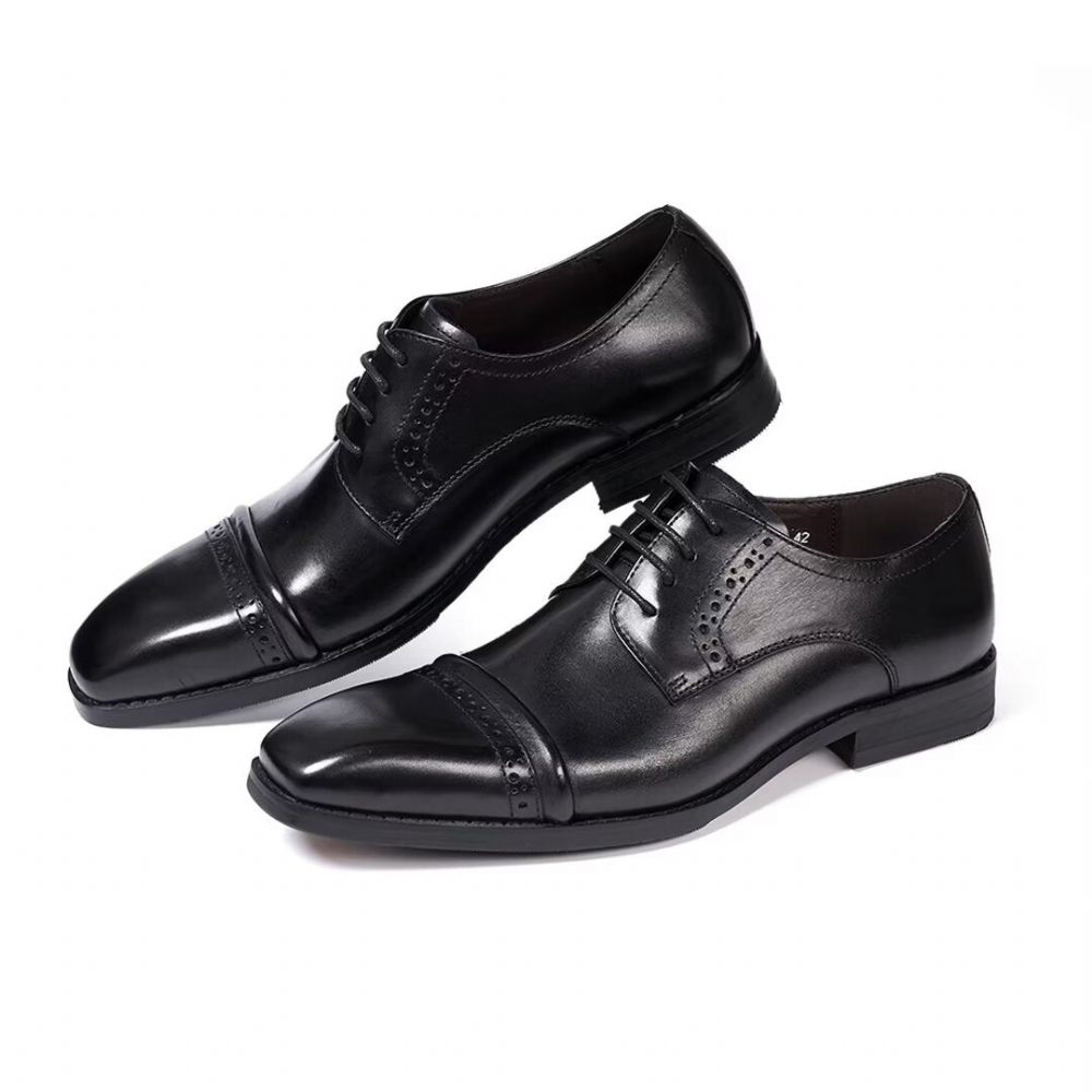 Chaussures Formelles Pour Hommes Habillées Cuir Executive Appeal - Noir