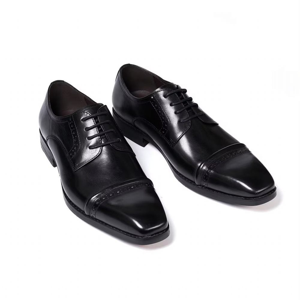 Chaussures Formelles Pour Hommes Habillées Cuir Executive Appeal - Noir