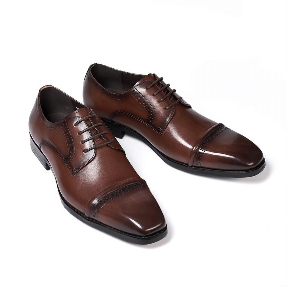 Chaussures Formelles Pour Hommes Habillées Cuir Executive Appeal - Marron