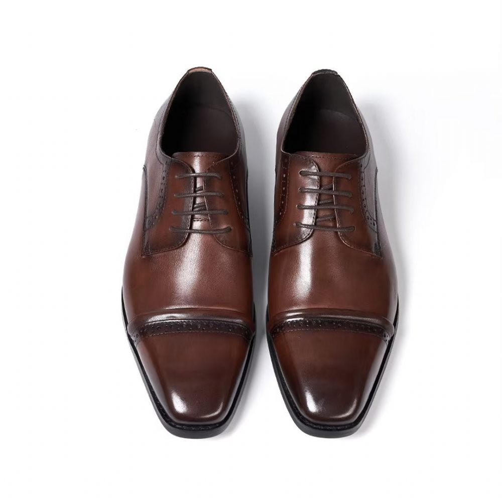 Chaussures Formelles Pour Hommes Habillées Cuir Executive Appeal - Marron