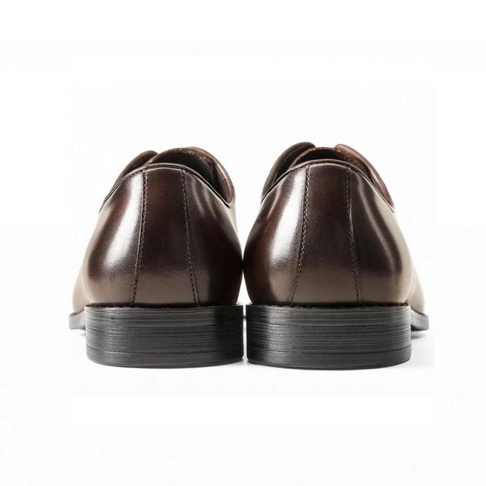 Chaussures Formelles Pour Hommes Habillées Cuir Exotique - Café