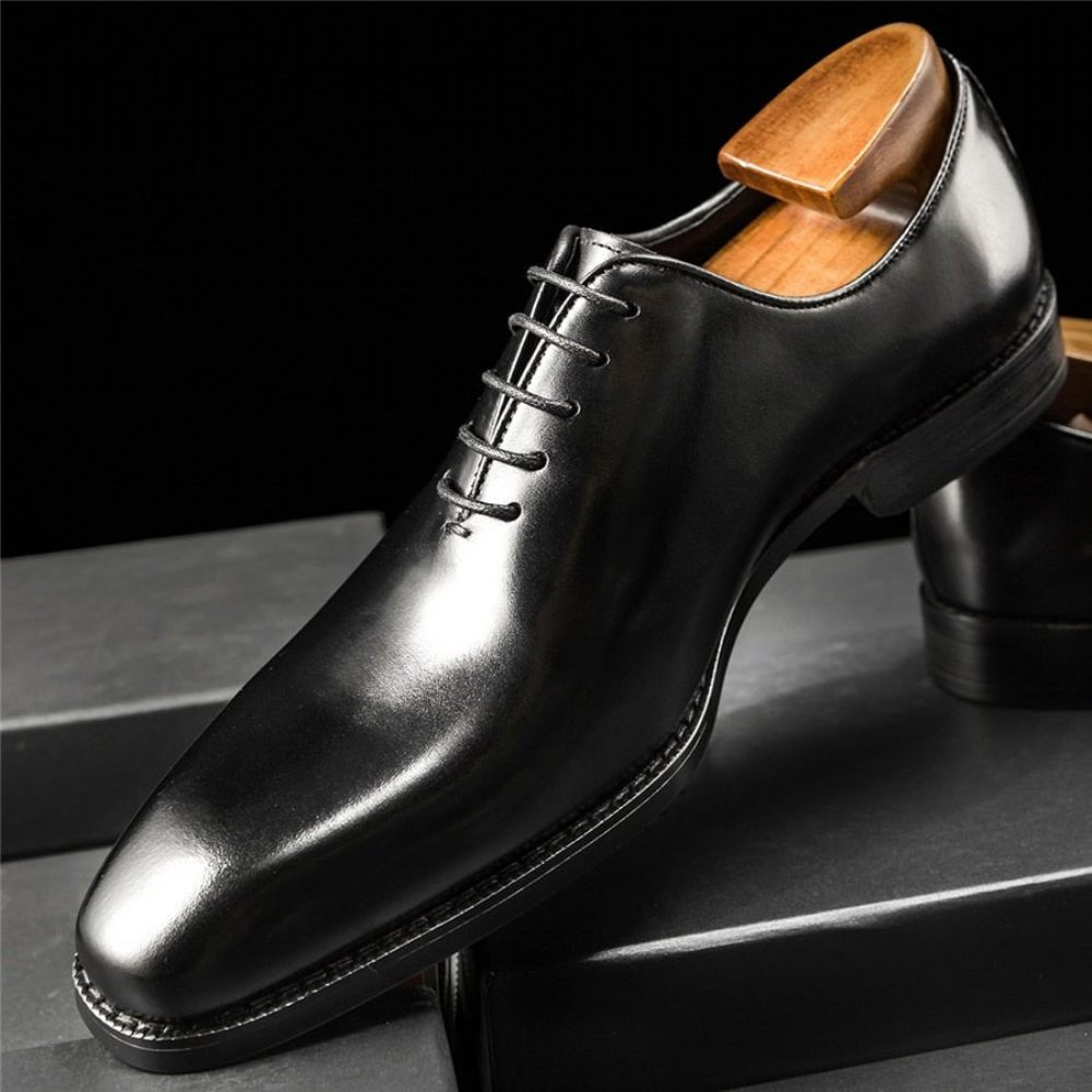 Chaussures Formelles Pour Hommes Habillées Cuir Exotique - Noir