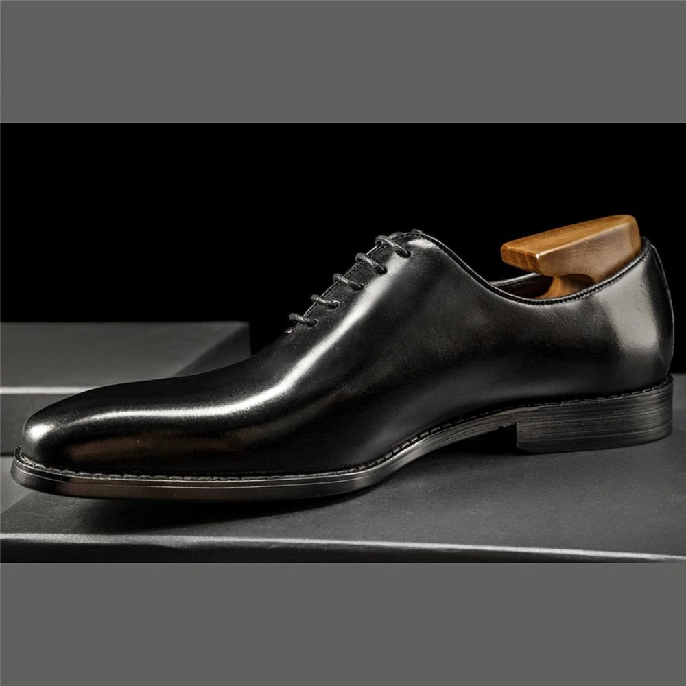 Chaussures Formelles Pour Hommes Habillées Cuir Exotique - Noir