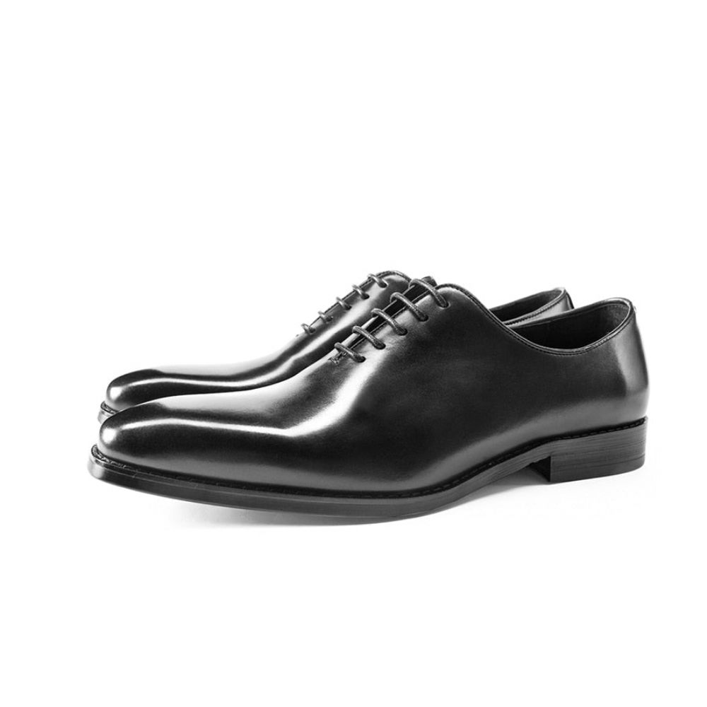 Chaussures Formelles Pour Hommes Habillées Cuir Exotique - Noir