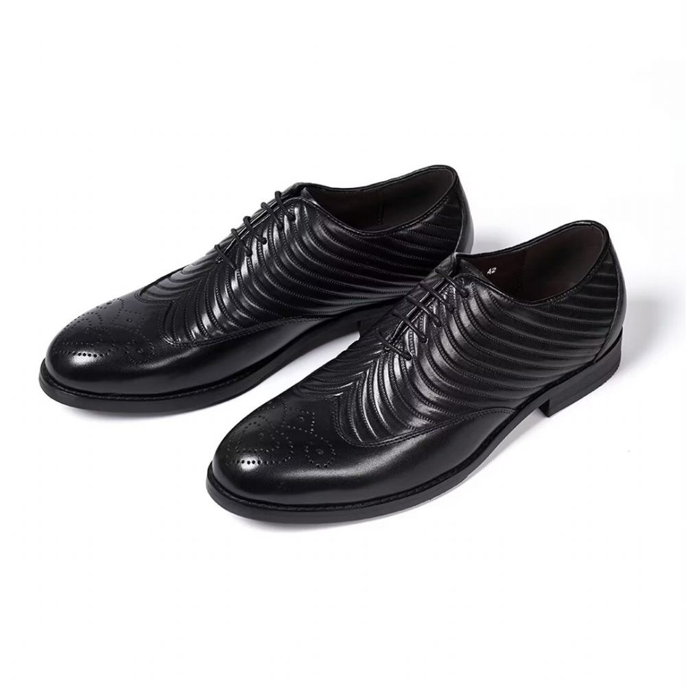 Chaussures Formelles Pour Hommes Habillées Cuir Gentilhomme Choice - Noir