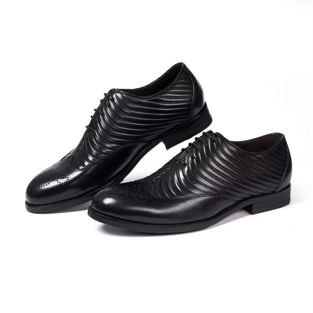 Chaussures Formelles Pour Hommes Habillées Cuir Gentilhomme Choice - Noir